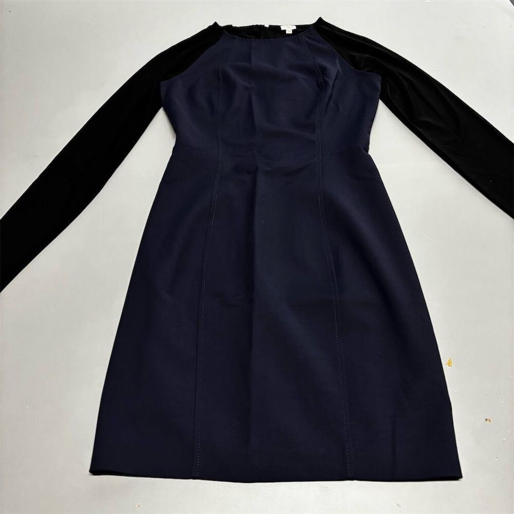 Wilfred Women's Size 4 Navy & Black Bodycon Knee Length Party Dress‎ - Picture 9 of 16